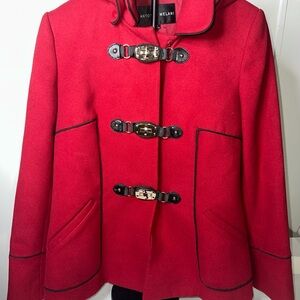 ANTONIO MELANI Red Toggle Coat
